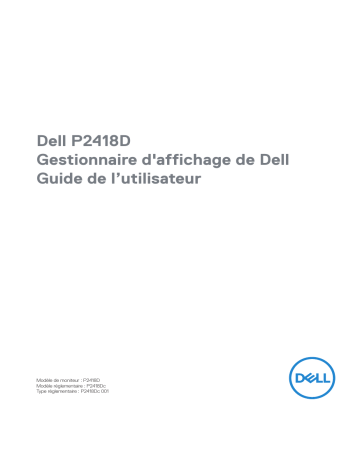 Dell P2418D electronics accessory Manuel utilisateur | Fixfr