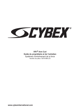 Cybex International 13075 ARM CURL Manuel utilisateur