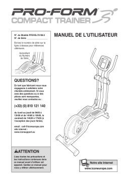 Pro-Form COMPACT TRAINER - PFEVEL75108 Manuel utilisateur