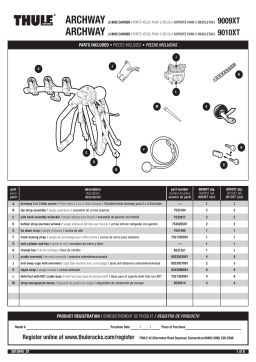Thule Archway 9010XT Manuel utilisateur