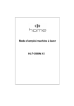 Carrefour Home HLF1208W-12 Lave-linge Manuel utilisateur