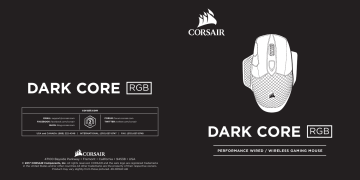 Corsair Gaming Dark Core RGB Manuel utilisateur | Fixfr