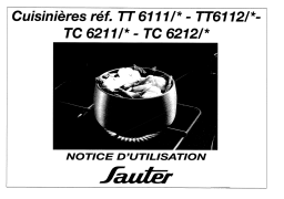 sauter TC6212 Manuel utilisateur