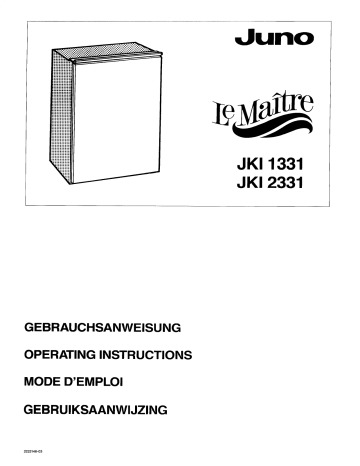 Manuel du propriétaire | Juno JKI2331              Manuel utilisateur | Fixfr