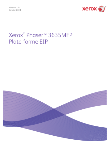 Manuel du propriétaire | Xerox PHASER 3635MFP Manuel utilisateur | Fixfr