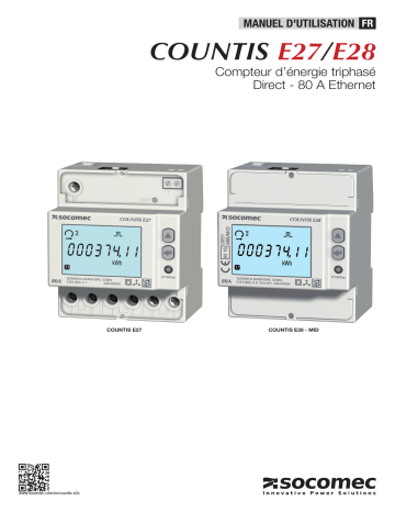 Mode d'emploi | Socomec COUNTIS E2x Operating instrustions | Fixfr