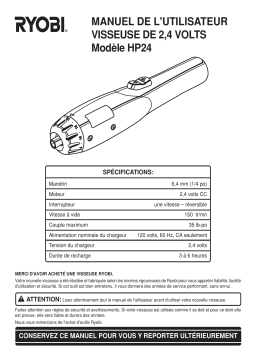 Ryobi HP24 Manuel utilisateur