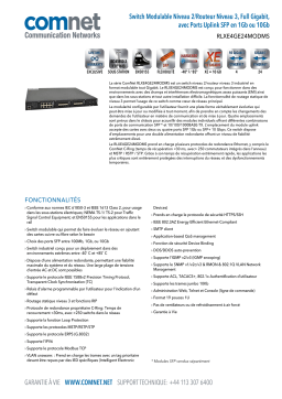 Comnet RLXE4GE24MODMS Series Fiche technique