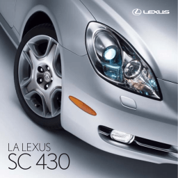 Lexus SC 430 Manuel utilisateur