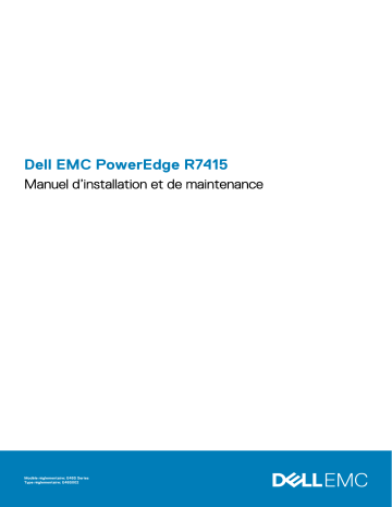 Dell PowerEdge R7415 server Manuel du propriétaire | Fixfr