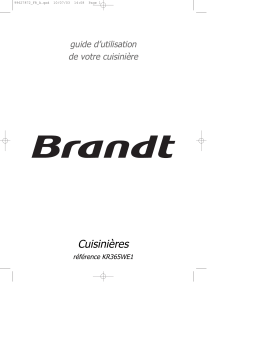 Brandt KR365WE1 Manuel utilisateur