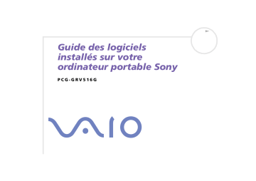 Manuel du propriétaire | Sony PCG-GRV516G Manuel utilisateur | Fixfr