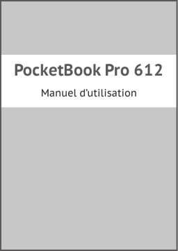 Pocketbook Pro 612 Manuel utilisateur