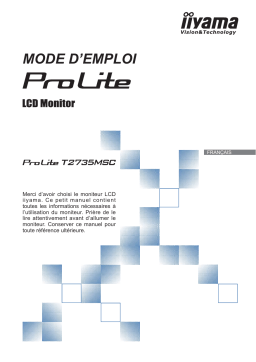 iiyama PROLITE T2735MSC Manuel utilisateur