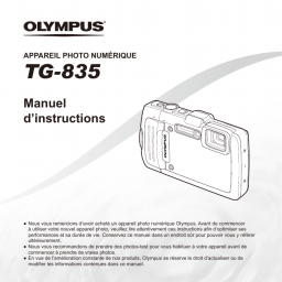 Olympus TG835 Manuel utilisateur