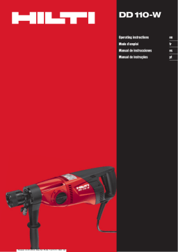 Hilti DD 110-W Manuel utilisateur