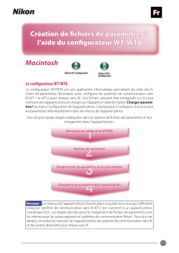 Nikon CONFIGURATEUR POUR WT-MACINTOSH Manuel utilisateur