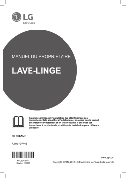 LG F24G1GWHS Lave-linge Manuel utilisateur