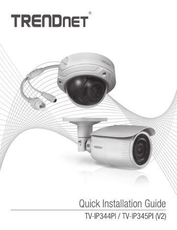 TV-IP345PI | Trendnet TV-IP344PI Indoor/Outdoor 4MP H.265 Motorized Varifocal PoE IR Bullet Network Camera Manuel utilisateur | Fixfr