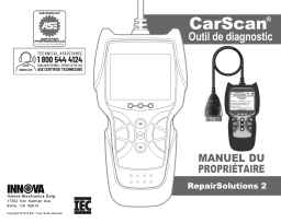 Innova 5310 CarScan Inspector Manuel utilisateur