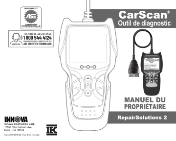 Manuel du propriétaire | Innova 5310 CarScan Inspector Manuel utilisateur | Fixfr