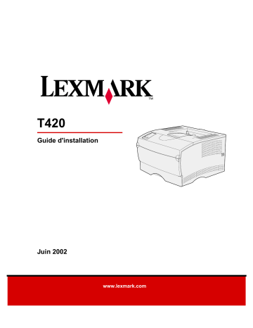Manuel du propriétaire | Lexmark T420 Manuel utilisateur | Fixfr