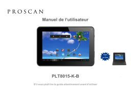 ProScan PLT 8015-K-B Manuel utilisateur