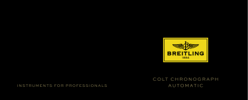 Breitling Colt Chronograph Automatic Mode d'emploi | Fixfr