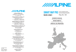 Alpine NVE-N077P-PS-SPACE-SOFTWARE Manuel utilisateur