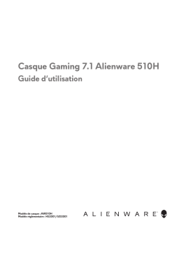 Alienware AW510H 7.1 Gaming Headset Manuel utilisateur