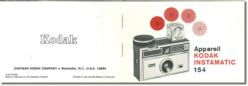 Kodak Instamatic 154 Mode d'emploi | Fixfr