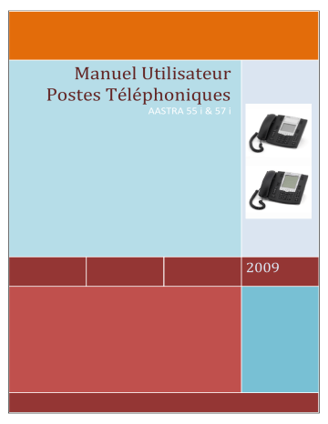 Manuel du propriétaire | Aastra 55I Manuel utilisateur | Fixfr