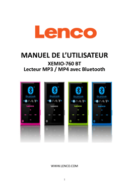 Lenco Xemio 760 BT Manuel utilisateur