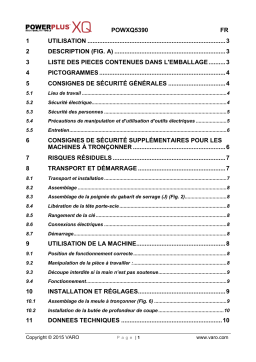 Powerplus POWXQ5390 Manuel utilisateur