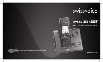 SwissVoice Avena 286 Manuel utilisateur | Fixfr