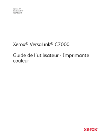 Xerox VersaLink C7000 Printer Mode d'emploi | Fixfr
