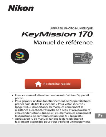 Nikon KeyMission 170 Manuel utilisateur | Fixfr