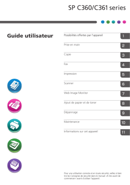 Ricoh SP C361SFNw Manuel utilisateur