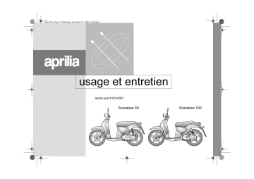 Manuel du propriétaire | APRILIA SCARABEO 100 Manuel utilisateur | Fixfr