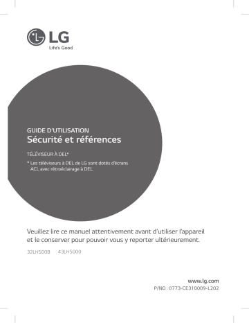 43LH5000 | LG 32LH500B Manuel du propriétaire | Fixfr