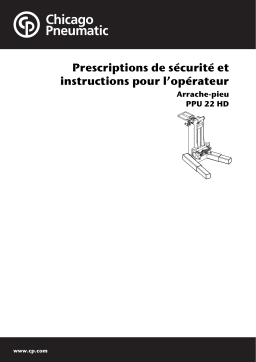 Chicago Pneumatic PPU 22 HD Manuel utilisateur