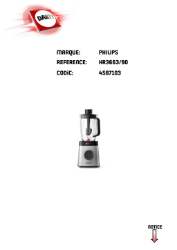 Philips HR2201 Manuel utilisateur