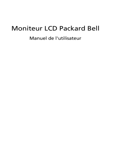 Manuel du propriétaire | Packard Bell VISEO 223 DXBD Manuel utilisateur | Fixfr
