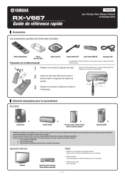 Yamaha RX-V667 Manuel utilisateur
