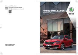 SKODA Kamiq (2019/11) Manuel utilisateur