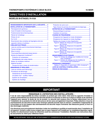 PSH1BF | Guide d'installation | Frigidaire FSH1BF Manuel utilisateur | Fixfr