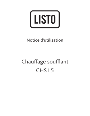 Manuel du propriétaire | Listo CHS L6 Manuel utilisateur | Fixfr