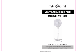 California TX-1608B Ventilateur Manuel utilisateur
