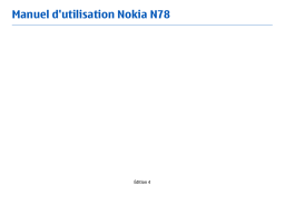 Microsoft N78 Manuel utilisateur