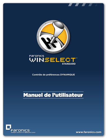 Manuel du propriétaire | FARONICS WINSELECT STANDARD Manuel utilisateur | Fixfr